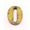 Chiffre en Métal recyclé "0" Hauteur 15 cm