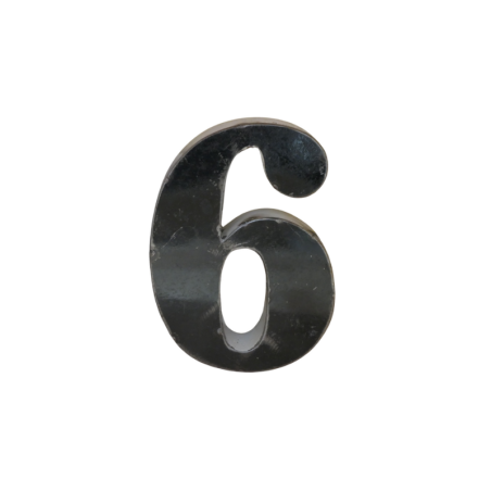 Chiffre en Métal recyclé "6" ou "9" Hauteur 15 cmloris)