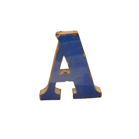 Lettre Métal recyclé "A" Hauteur 15 cm