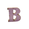 Lettre Métal recyclé "B" Hauteur 15 cm