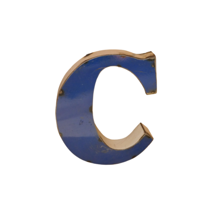 copy of Lettre Métal recyclé "C" Hauteur 15 cm