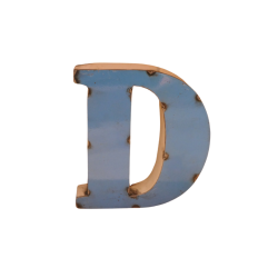 Lettre Métal recyclé "D"...