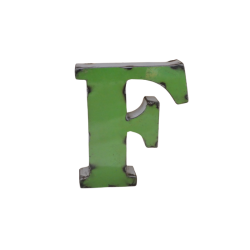 Lettre Métal recyclé "F"...
