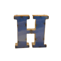 Lettre Métal recyclé "H"...