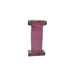 Lettre Métal recyclé "I" Hauteur 15 cm