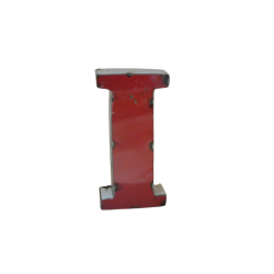Lettre Métal recyclé "I" Hauteur 15 cm