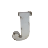 Lettre Métal recyclé "J" Hauteur 15 cm