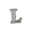 Lettre Métal recyclé "L" Hauteur 15 cm