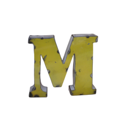 Lettre Métal recyclé "M"...