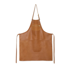 Tablier à fermeture éclair en cuir (2 coloris)
