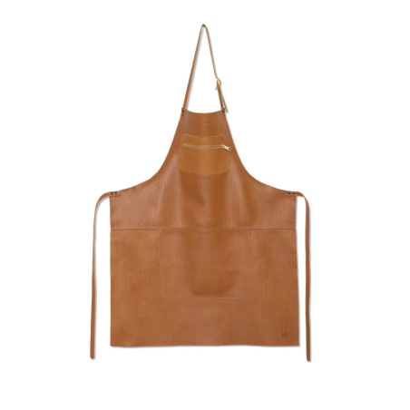 Tablier à fermeture éclair en cuir (2 coloris)