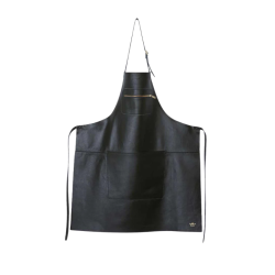 Tablier à fermeture éclair en cuir (2 coloris)