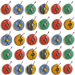 Portemanteau 1 crochet en barils de pétrole recyclés