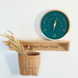 Baromètre en bois fabriqué en France